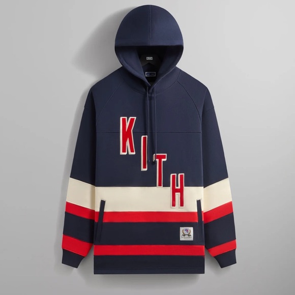Kith Other - Kith for the New York rangers skewed delk hoodie